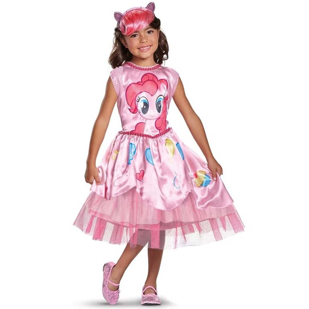 NWT Disguise My Little Pony The Movie Pinkie Pie 2pc Halloween Cosplay Costume